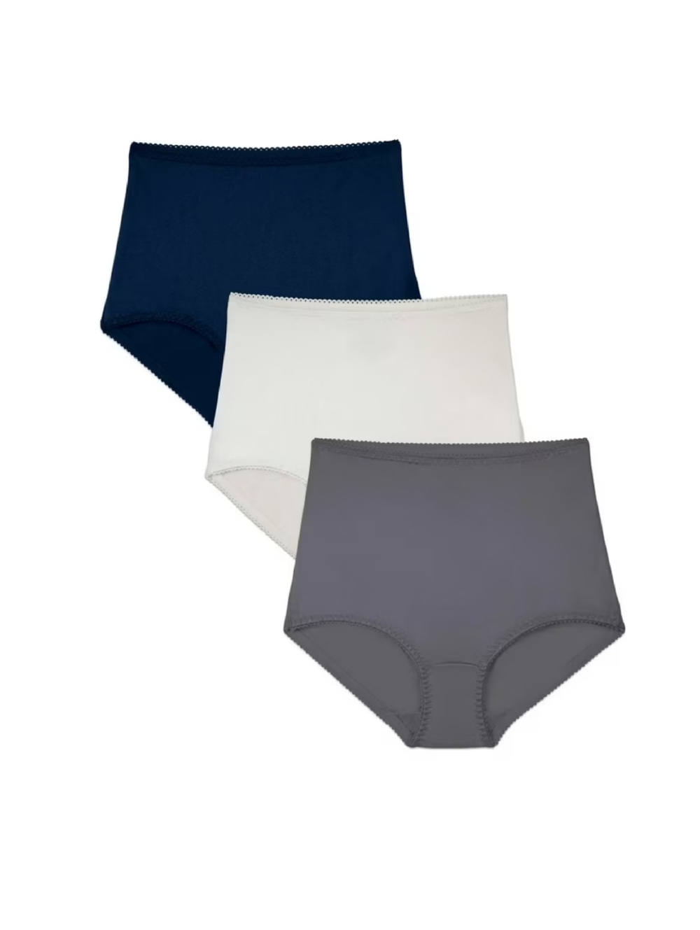 3 Pack of Satin Briefs Panties Underwear 4X, 5X